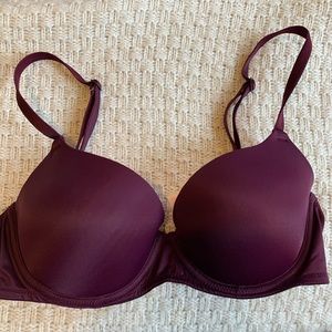 PINK Maroon Bra